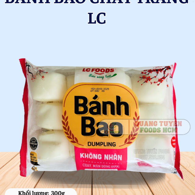BANH BAO CHAY TRẮNG VUÔNG LC 12C 300G