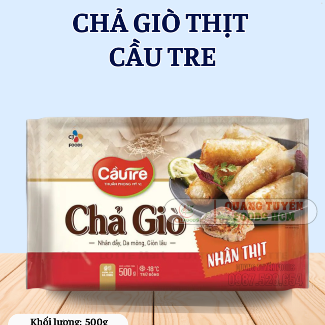 CHẢ GIÒ THỊT CẦU TRE 20C 500G