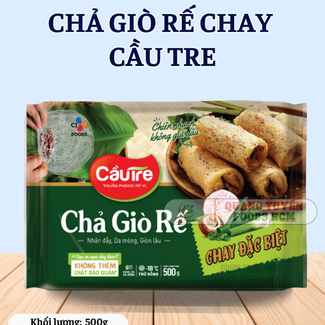 CHẢ GIÒ RẾ CHAY CẦU TRE 20C 500G